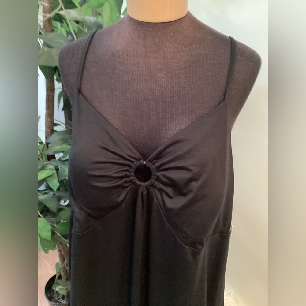 SO Plus Size 2X Black O-Ring Fit & Flare Mini Dress Adjustable Straps NWT - Picture 9 of 13